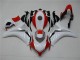 Plástico Moto Honda CBR 1000 RR 08-11 - Blanco Rojo Plástico Moto Honda CBR 1000 RR 08-11 - Blanco Rojo