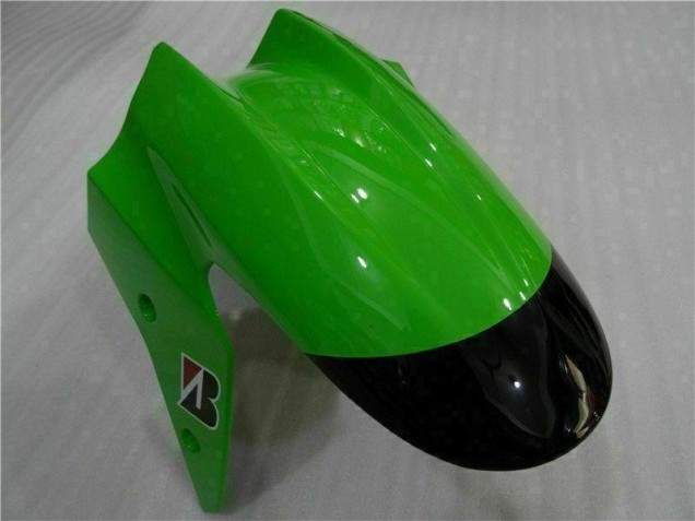 Plástico Moto Kawasaki EX250 08-12 - Negro Verde Plástico Moto Kawasaki EX250 08-12 - Negro Verde