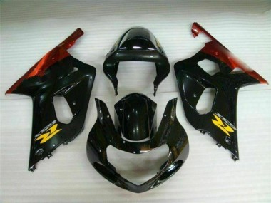 Plástico Moto Suzuki GSXR 600 / 750 K1 K2 K3 01-03 - Negro
