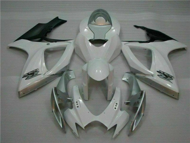Plástico Moto Suzuki GSXR 600 / 750 K6 06-07 - Blanco Plata Plástico Moto Suzuki GSXR 600 / 750 K6 06-07 - Blanco Plata