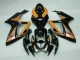Plástico Moto Suzuki GSXR 600 / 750 K6 06-07 - Negro Naranja Plástico Moto Suzuki GSXR 600 / 750 K6 06-07 - Negro Naranja