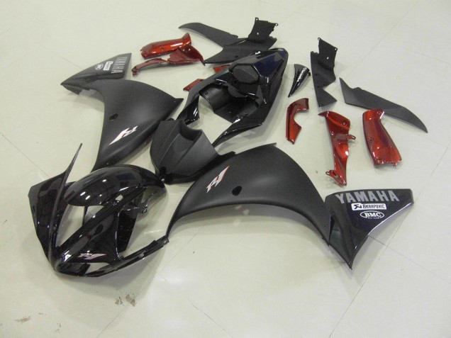 Plástico Moto Yamaha R1 12-14 - Negro Mate Plástico Moto Yamaha R1 12-14 - Negro Mate
