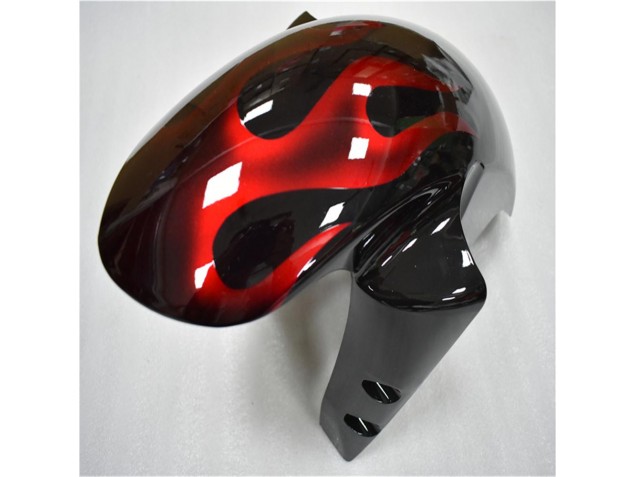 Plástico Moto Yamaha R6 03-05 - Negro Rojo Llama Plástico Moto Yamaha R6 03-05 - Negro Rojo Llama