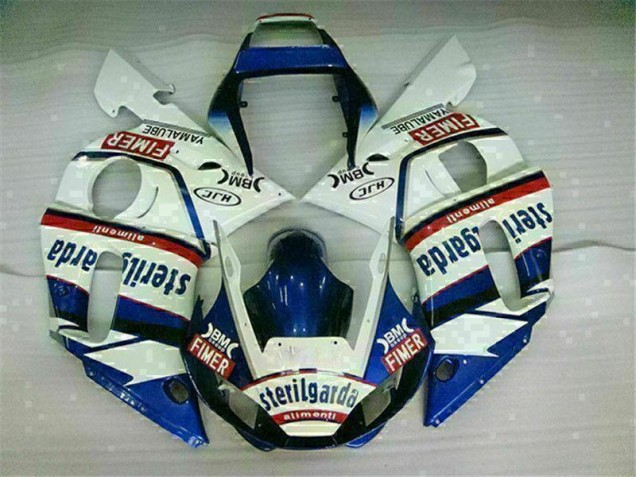 Plástico Moto Yamaha R6 98-02 - Azul Blanco Plástico Moto Yamaha R6 98-02 - Azul Blanco