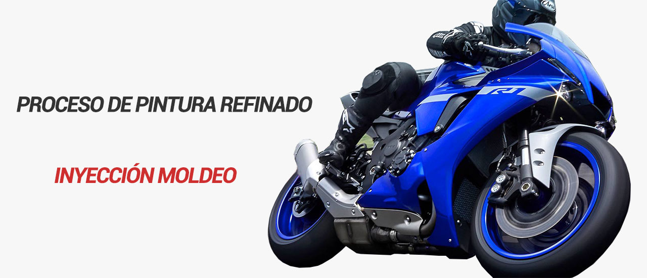 Proceso de pintura refinado, Inyección Moldeo | Moto Carenados